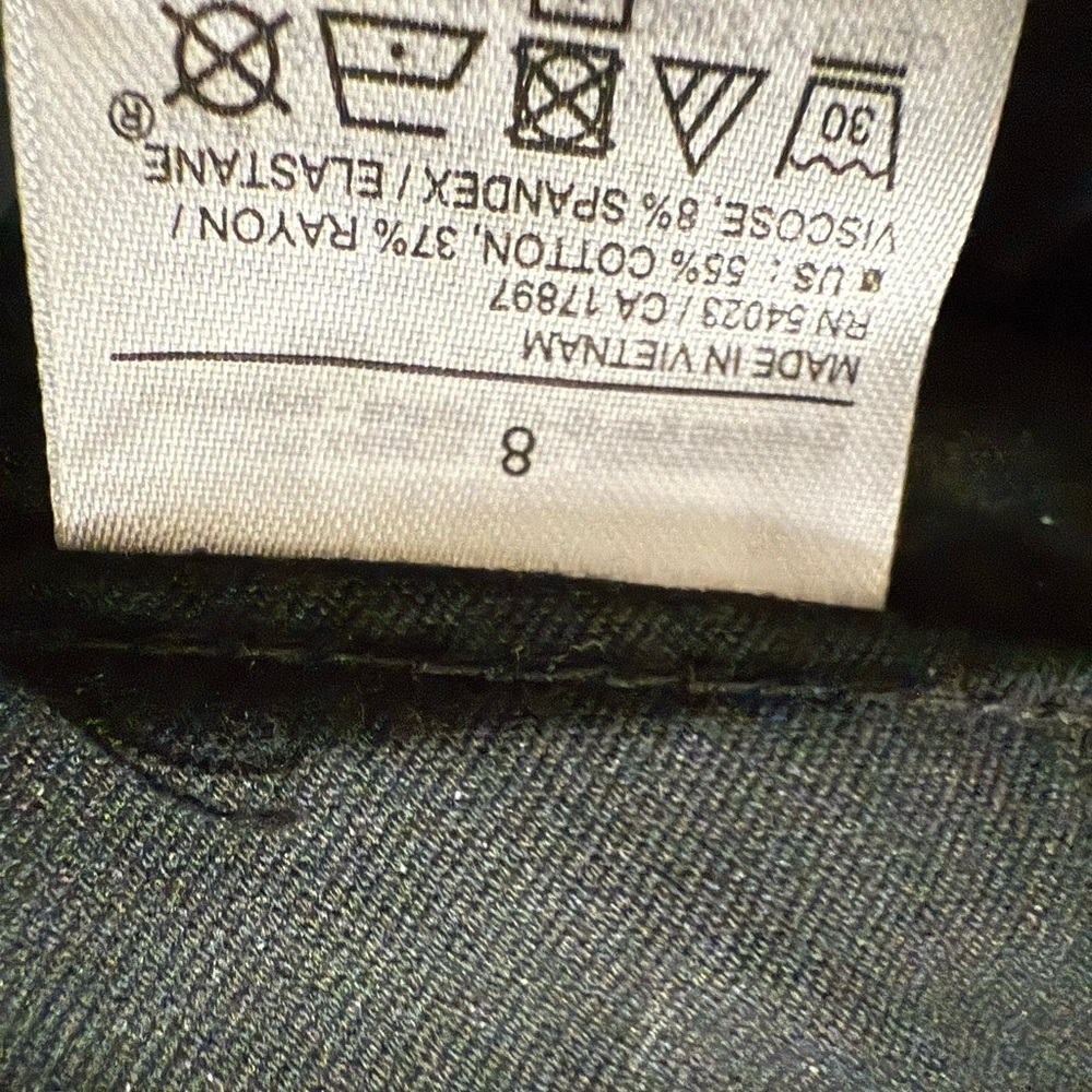 Old Navy Black High-Rise Pixie Pants Size 8 - Picture 7 of 11